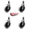 Service Caster 5 Inch Thermoplastic Rubber Wheel 1-1/5 Inch Expanding Stem Caster SCC, 4PK SCC-EX05S510-TPRS-114-4 - alternate 5